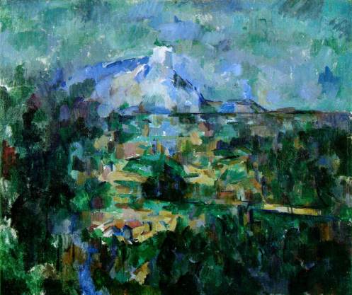 PAUL CÉZANNE_ La montaña Sainte-Victoire visto desde Lauves
